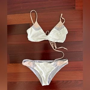 LSpace two piece reversible bikini size M